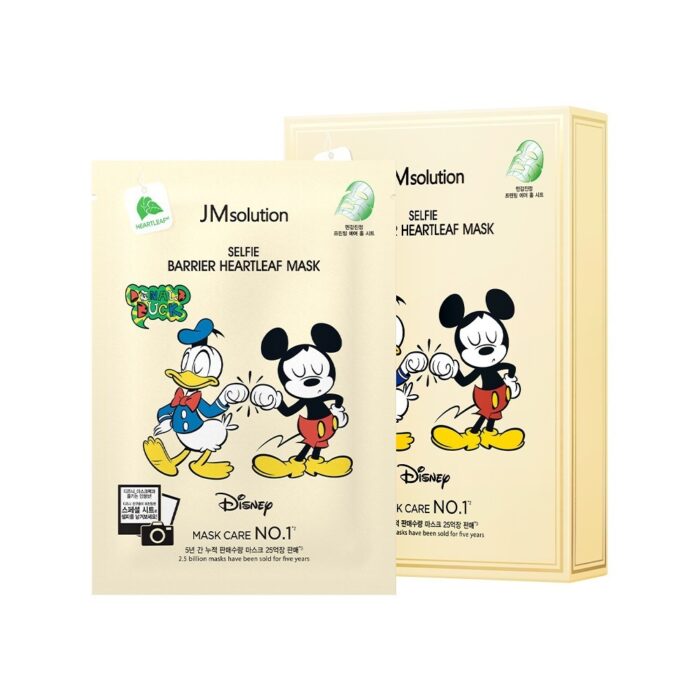 JM Solution DISNEY SELFIE BARRIER HEARTLEAF MASK